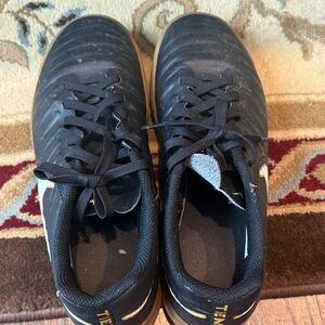 Nike Black and Tan Soccer turf Shoes